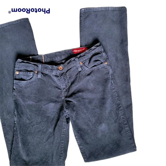 Blue 2 Made in California BLACK CORDUROY PANTS - 28 - Picture 1 of 11